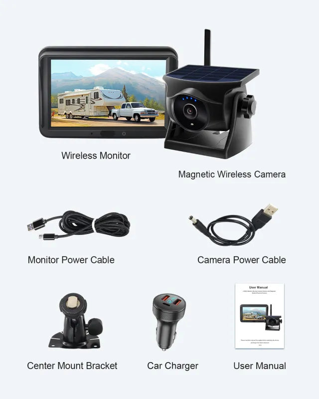 VISION 1 PRO Solar Powered Camera - With Mounting Screen