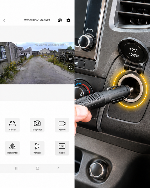 Plug in or open App