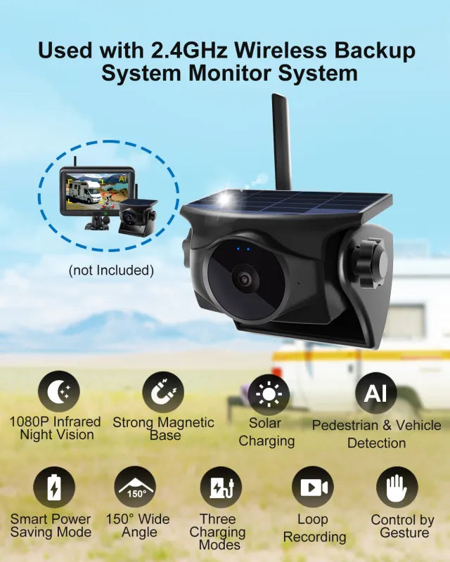 Vision 1 Pro Add-On Mountable Screen Camera – Expand Your Coverage Instantly - Inc VAT