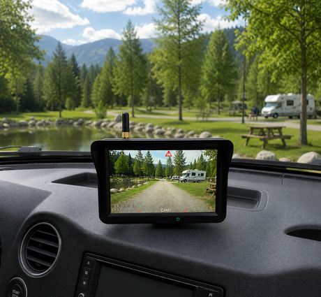 Rear view camera kit detail
