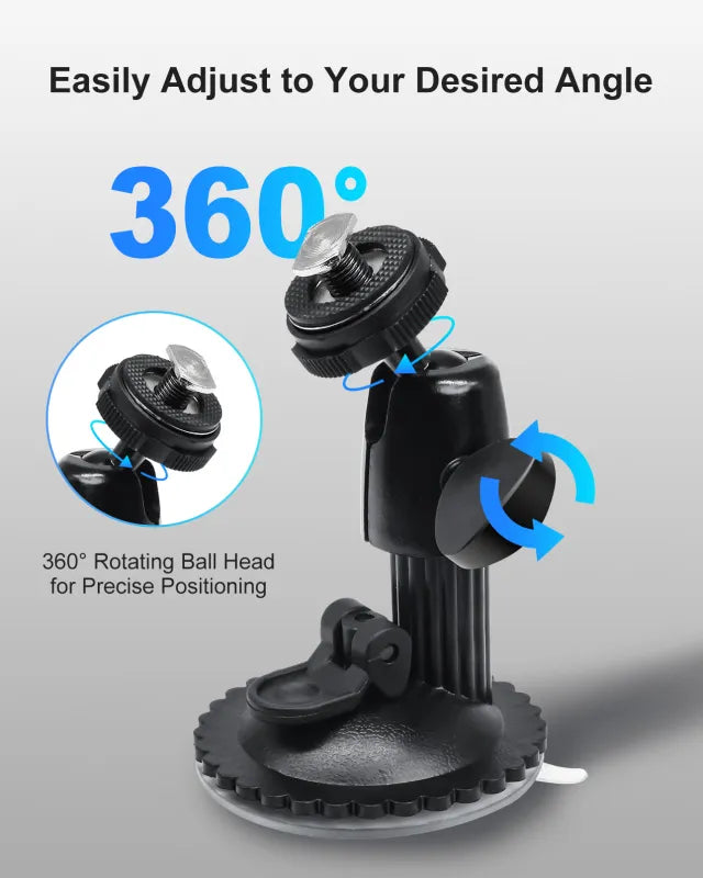 Windshield Suction Mount for Vision 1 Pro Camera Monitor System.