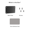 Magnetic Camera metal Fixing Plate for Aluminium,Caravan,RV,Plastic Vehicle base - Inc VAT