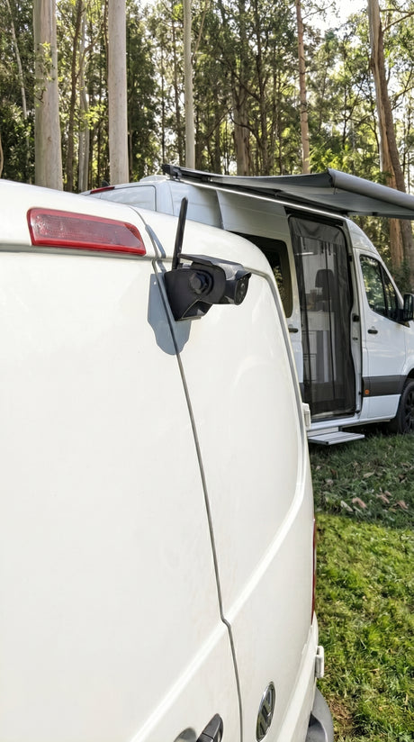 Rear view camera kit detail