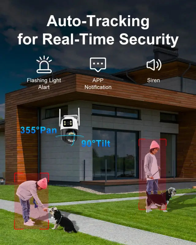 VISION 1 HOME - Dual Lens Outdoor Wireless Security Camera - Inc VAT