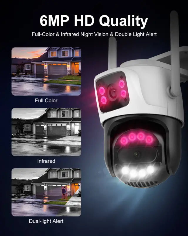 VISION 1 HOME - Dual Lens Outdoor Wireless Security Camera - Inc VAT