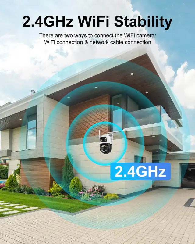 VISION 1 HOME - Dual Lens Outdoor Wireless Security Camera - Inc VAT
