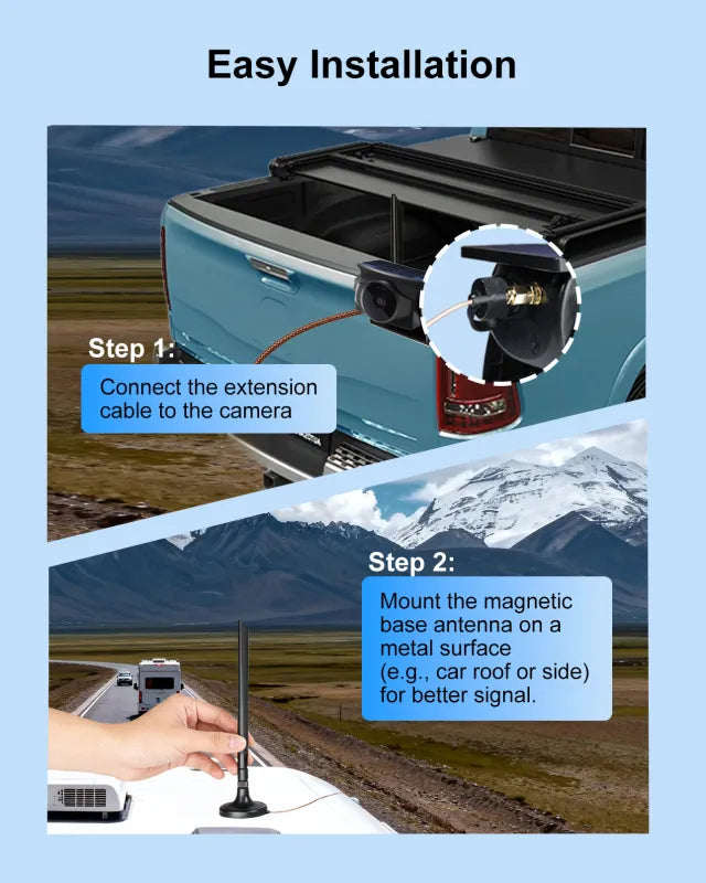 Foldable 5dBi Magnetic Truck RV  Antenna