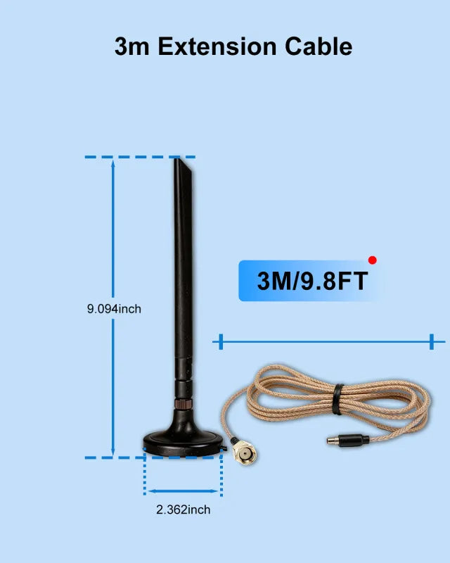 Foldable 5dBi Magnetic Truck RV  Antenna