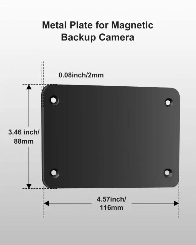 Magnetic Camera metal Fixing Plate for Aluminium,Caravan,RV,Plastic Vehicle base - Inc VAT