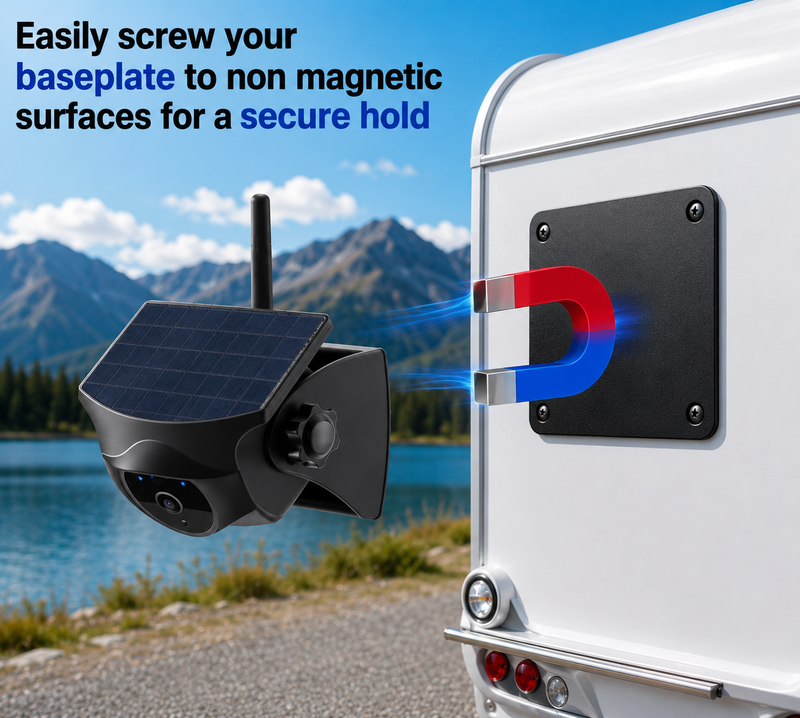 Caravan magnetic camera With Baseplate