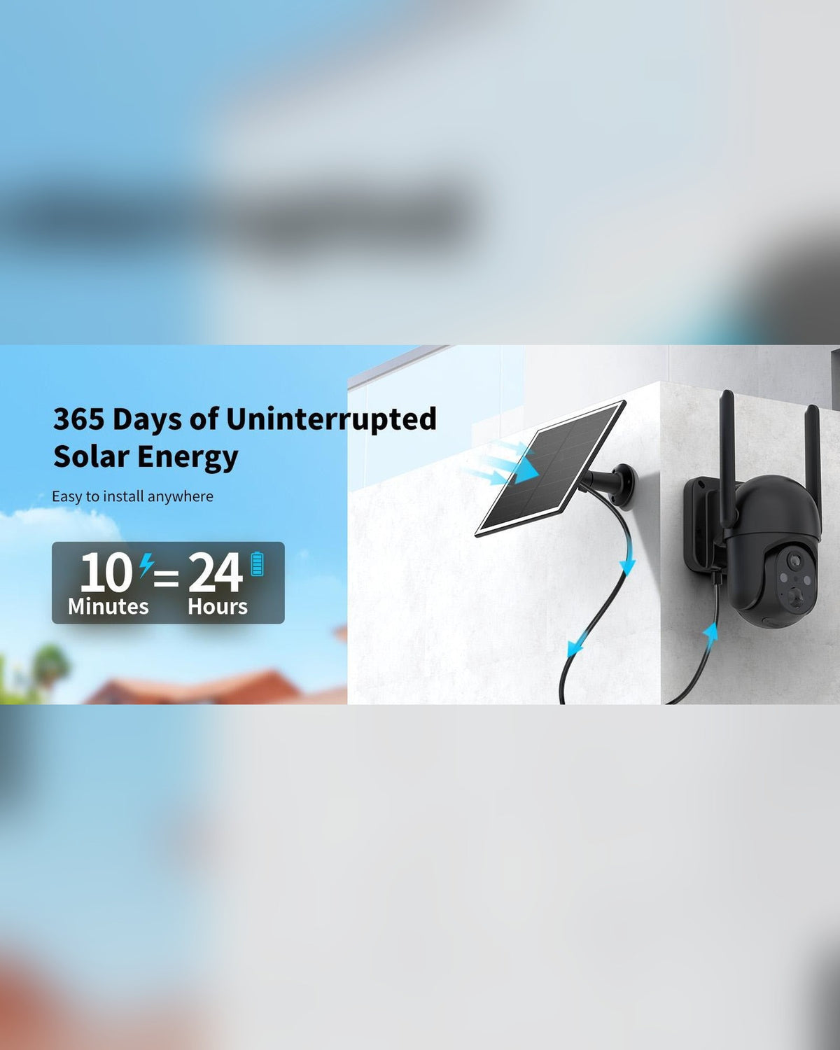 365 days of uninterrupted solar energy - 6W solar panel