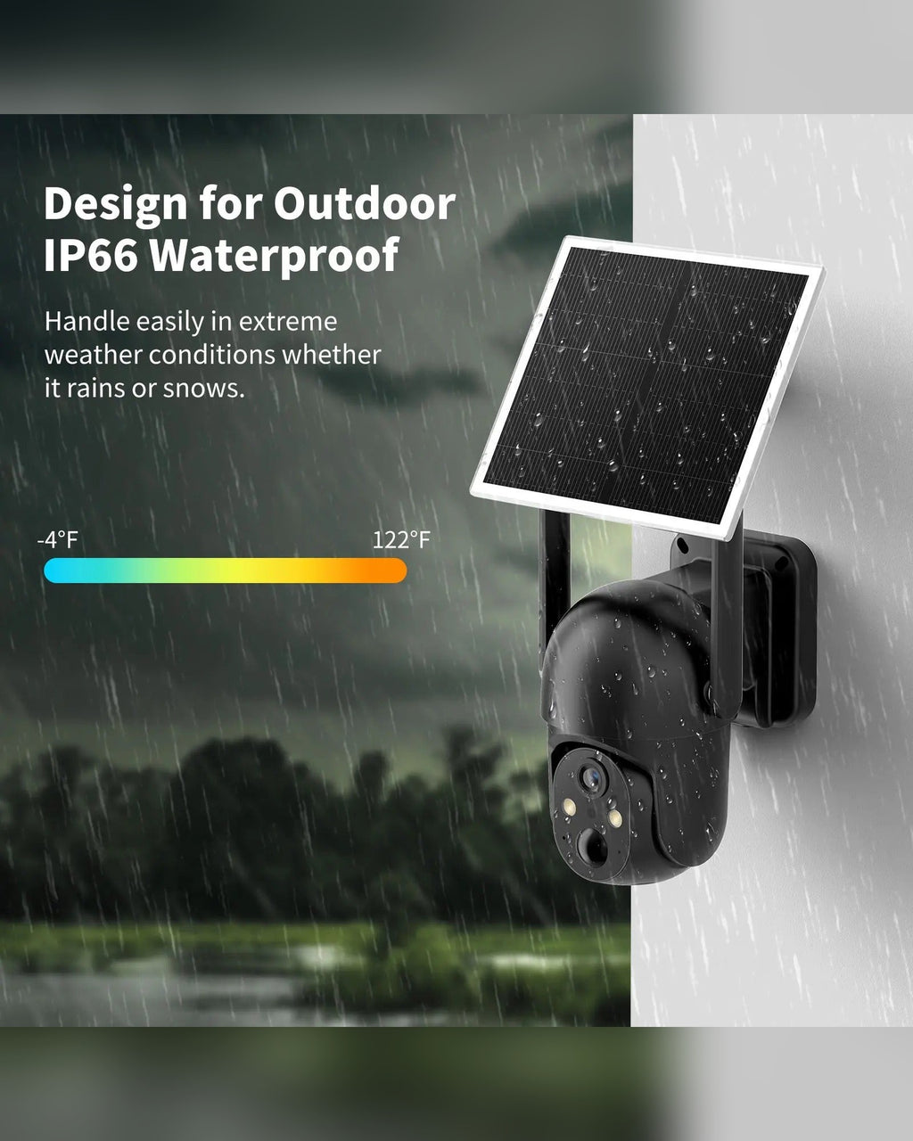 IP66 waterproof - designed for outdoors in any weather