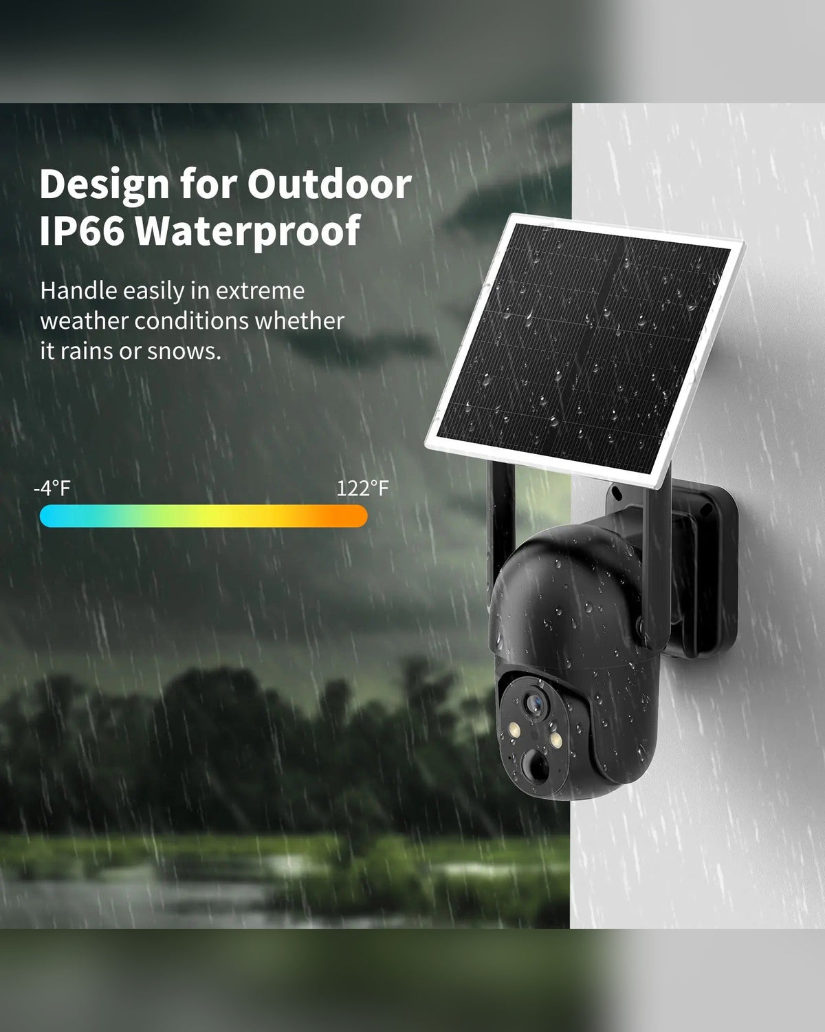 IP66 waterproof - designed for outdoors in any weather