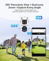 Vision 1 Home - Solar Powered 360 Double Camera