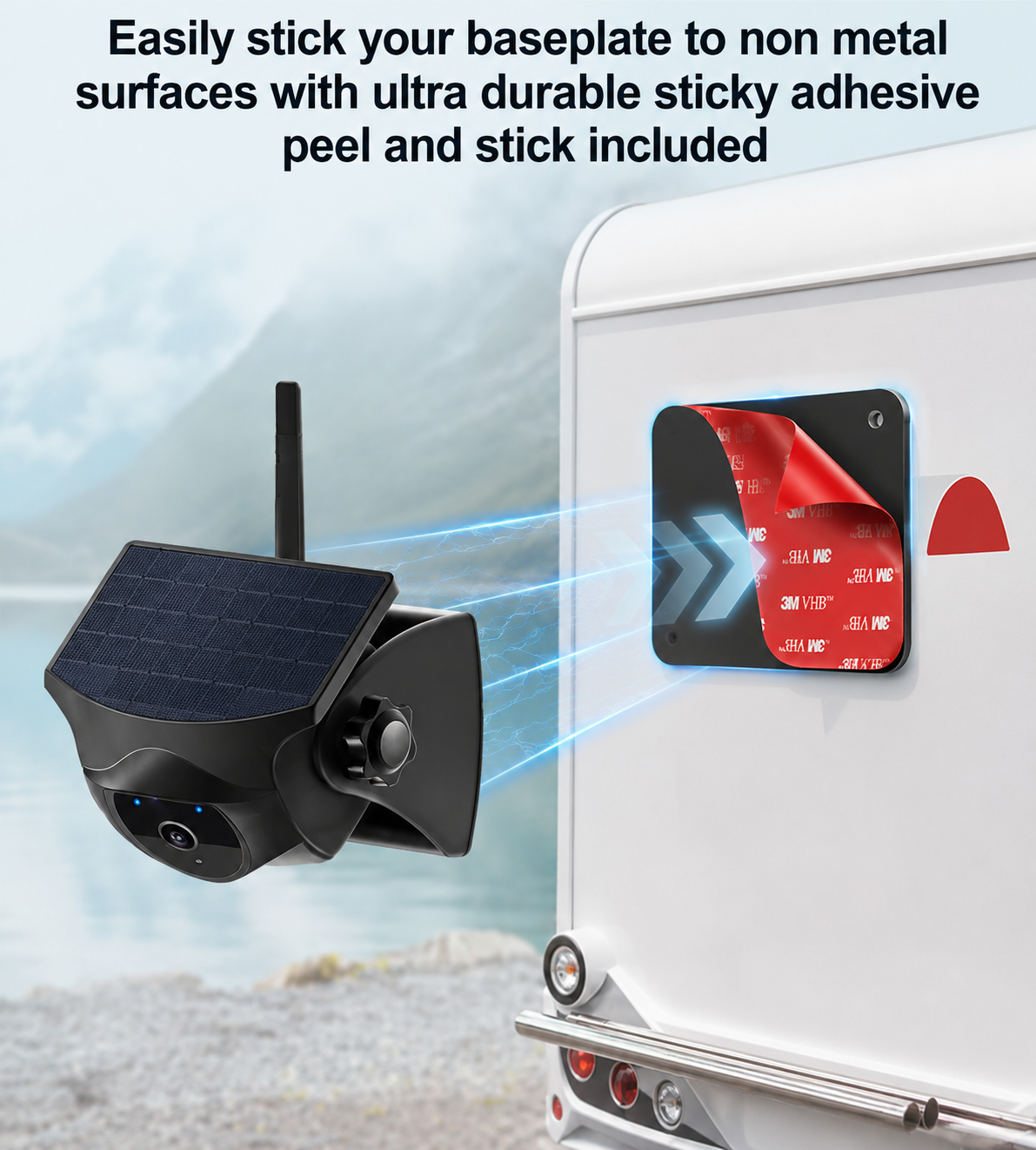 Caravan magnetic camera With Baseplate