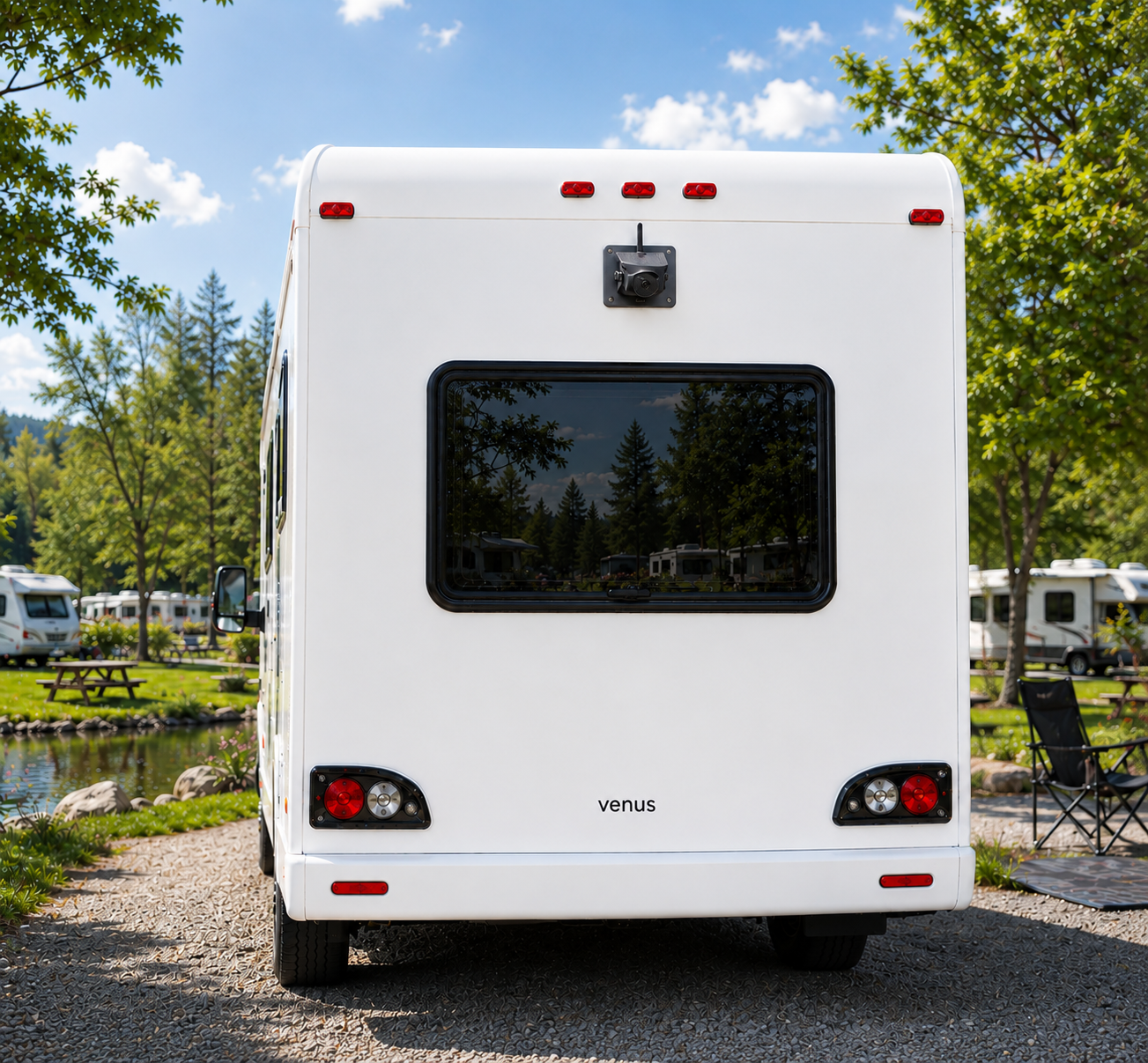 Caravan magnetic camera With Baseplate